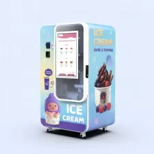 Huaxin nueva máquina expendedora de helados - 59 sabores, 15 segundos de servicio rápido, control remoto inteligente| Certificado CE / ETL